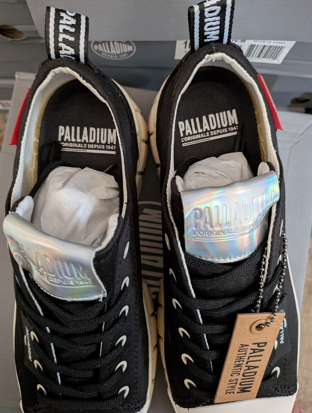 Palladium Revolt Lo TX Chunky Platform Lace Up Canvas Sneakers | Womens Sz 10 - Picture 5 of 13